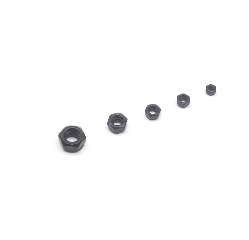 binifiMux 130Pcs Black Nylon Inserted Hex Self Locking Nuts Assortment Kit,M3/ M4/ M5/ M6/ M8 Black Self Clinching Nuts Assortment Kit - Image 3